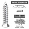 LuckIn 40 Pcs L Bracket Stainless Steel Corner Brace Sets,