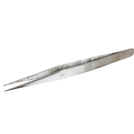 JEWEL TOOL 4-1/2 Inch Non-Magnetic Tweezers | Pointy, Thin Tips - Variety 3C | Great for Electronics Work on Delicate & Small Parts, Jewelry Making