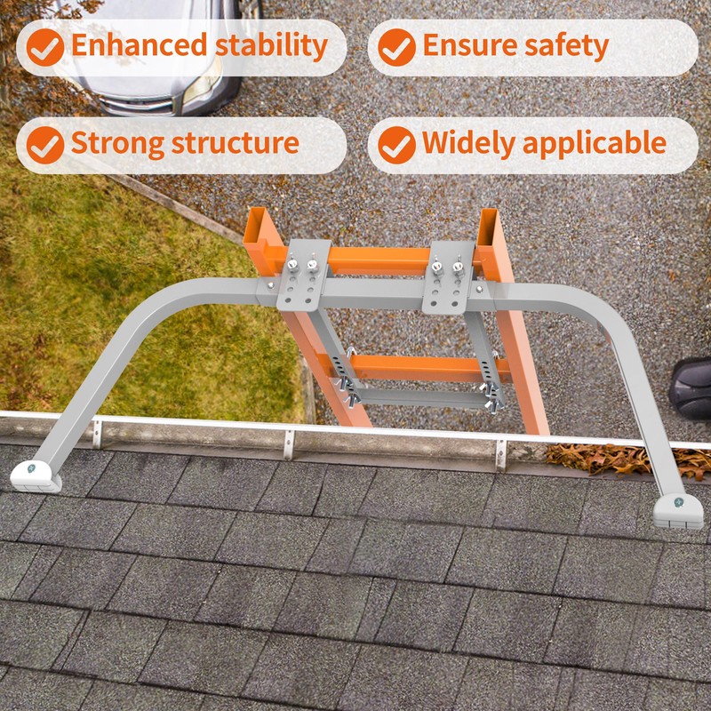 Ladder Stabilizer for Gutter Cleaning Tools and Wall,Heavy Duty Roof