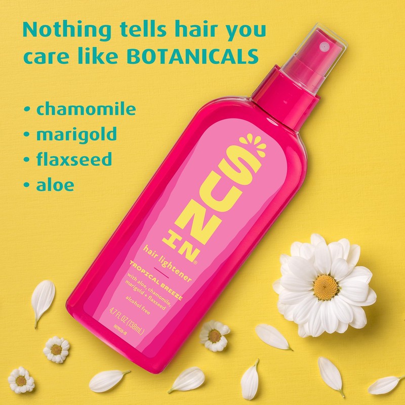 Sun In Hair Lightener Tropical Breeze, Alcohol-Free with Aloe, Chamomile