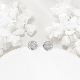 Compass Earrings for Her Sterling Silver Graduation Stud Earrings Compass Jewelry Birthday Gifts for Women Wife Her