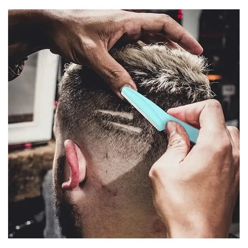 Perfilador De Cejas 24 Paquetes De 3 Piezas,navaja Deceja Azul