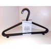 HABIT Premium Black Plastic 8 Coat Hangers - Wardrobe Organiser