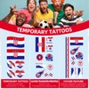 16PCS 2026 World Cup Temporary Flag Tattoos for Fans, United