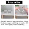 4 PCS Stainless Steel Gutter Extension Hinge, Downspout Extension Flip-Up