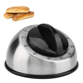 60 Minute Wind Up Timer Stainless Steel Kitchen Timer Countdown Timer for Home Baking Cooking Oven Countdown Wind Up Alarm Clock Home Tools