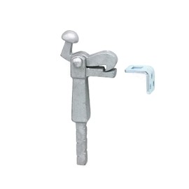 UHRIG Gate Stop, Hot-Dip Galvanised, Gate Hook, Door Stop, Door Stop, Stop for Garden Door, Gate etc. (Lock with Ground Anchor)