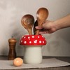 Bicuzat Mushroom Shaped Ceramic Kitchen Utensil Holder, Large Cooking Utensil