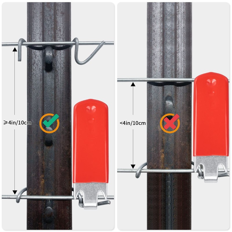 Jikbeed T-Post Clip Tool: Fence Wire Twisting and Fencing Tool