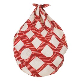 Musumi Furoshiki 100 MUSUBI LINEN Nobuyuki Takai Shape and Line Red 39.4 inches (100 cm) Linen