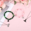 Mikovivi 2pcs Friendship Bracelet & 2 Necklaces, Matching Witch Crown