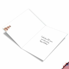 NobleWorks - Big Funny 102th Milestone Birthday Greeting Card 8.5 x 11 Inch with Envelope (1 Pack) Large Jumbo 102 Year Time Count J2775MBG