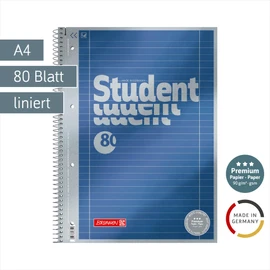 1067174 Notebook/Notepad student Premium Duo Set Treated Cover with Metallic Effect A4