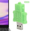 Cartoon U Disk Green Robot Appearance High Speed Bulk Storage