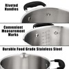Rorence Stainless Steel Stock Pot with Pour Spout & Silicone