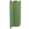 Red Lantern 6 ft. Classic Arch Velvet Room Divider Green
