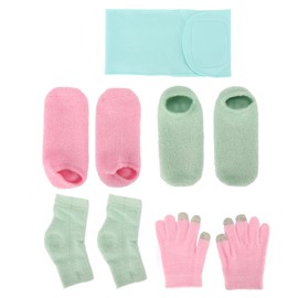 Gel Moisturizing Gloves Socks Reusable Skin Repair Hydrating Covers Neck Elbow Hand Foot