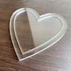 Acrylic Love Heart Cutting Jig Template, Clear Acrylic Router Jig,