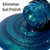 Firedeep Shimmer Blue Gel Nail Polish 16ML Glitter Sky Blue