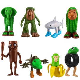 YEWCEP Brainrot Cuddly Toy, Pack of 8 Italian Brain Red Figures, 1.8-3.5 in Funny Toy Figures for Children and Adults, Ideal for Role Play and Decoration