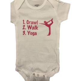 crawl walk yoga custom baby onesie ® future yoga instructor infant one piece