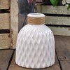Vase Flower Ceramic White Vases Bottle Shaped Decorative Wedding Table