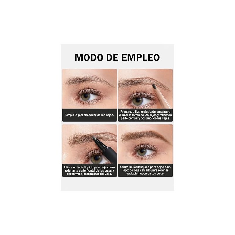Erinde Kit de Lápices de Cejas, Resistente al Agua y