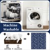 VISSTREE Swedish Dishcloths for Kitchen, Blue Japanese Pattern Dish Cloths