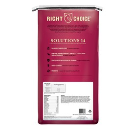 Right Choice Solutions 14 Pelleted Horse Feed, 50 lb Bag