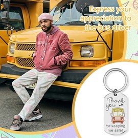 School Bus Driver Christmas Gifts for Women Men Bus Driver Retirement Gifts School Bus Keychain Gift for School Bus Drivers Appreciation Gifts for School Bus Drivers Birthady Gifts for Driver