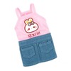 PAIDEFUL Small Girls Dog Denim Dress Spring Summer Sundress Cartoon