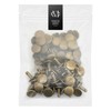 craftmemore 100 Pack 8 mm Doble Tapa Remaches Ronda remaches