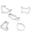 Cat Shaped Cookie Cutter Set of 5 pcs, Stainless Steel