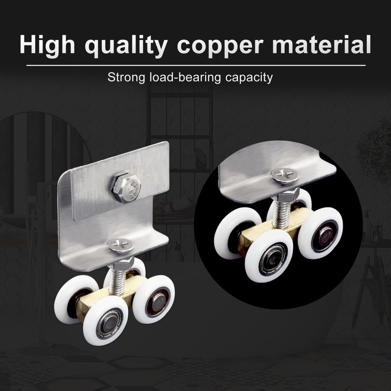 Rollers, Sliding Doors, Runners, Shower Cubicle, Rollers - Metal Axle