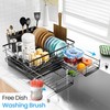 Generic Over The Sink Dish Drying Rack C Expandable Black
