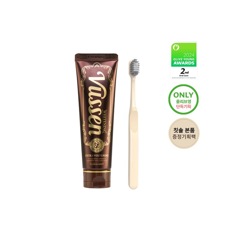 VUSSEN New 28 Extra Whitening Paste 105g Large Volume Set