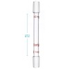 stonylab Glass 14/20 Straight Laboratory Adapter, Borosilicate Glass 30 mm