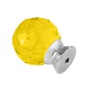 ANJUU 12 Pcs 30mm Round Shape Crystal Glass Cabinet Knobs