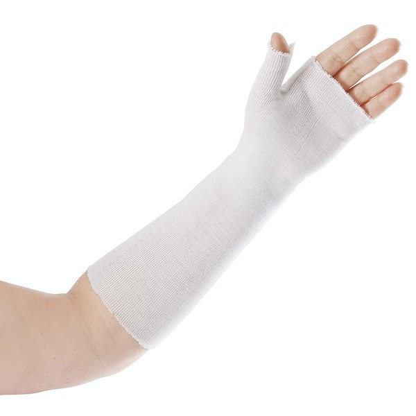 Rolyan - 58817 Thumb Spica Stockinette, Stockinette Tubing, Cotton Stockinette for Pre-Wrap Use, Cotton Wrist Sleeve for Skin Protection Under Splints, Splint Fabrication Liner, Pack of 10, Size Large