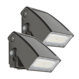 Bekada LED Wall Pack Lights with Dusk to Dawn Photocell, 30W Outdoor Security Flood Lighting IP65 Waterproof, Adjustable Full Cut-Off Wall Light Fixtures for Barn, Warehouse, 5000K, ETL Listed, 2Pack