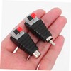Gatuida 6pcs RCA Male Connector to Av Screw Terminal Adapter