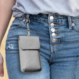 Save The Girls Swing Along, a crossbody swing with Phone Pocket, (3) Credit Card Slots, and Hidden Cash Pocket - Color: Black