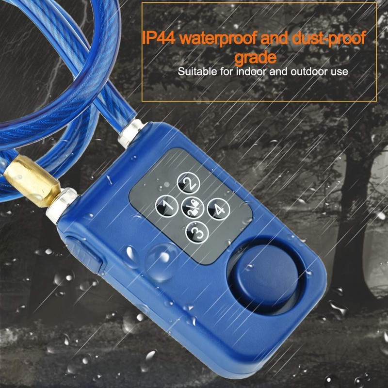 Bicycle Anti-Theft Device, Y787 Smart Anti-Theft Alarm Lock Waterproof Wire