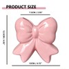 Pink Bow Ceramic Toothbrush Holder, Coquette Bow Vase Multi-Purpose Storage