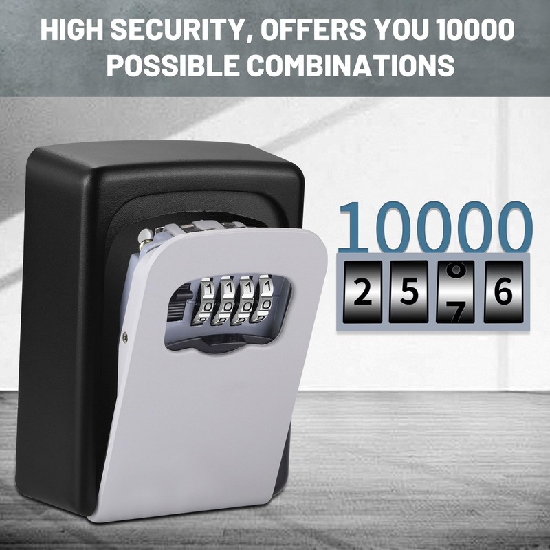 Key Lock Box for Outside - Sturdy and Durable Lock