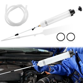 Bibabala Fluid Extractor, 500cc Oil Change Syringes, Fluid Transfer Pump with Hose, Multi-Purpose Syringes, Manual Fuel Suction & Filler, Automotive Oil Change Evacuator and Filling Pump