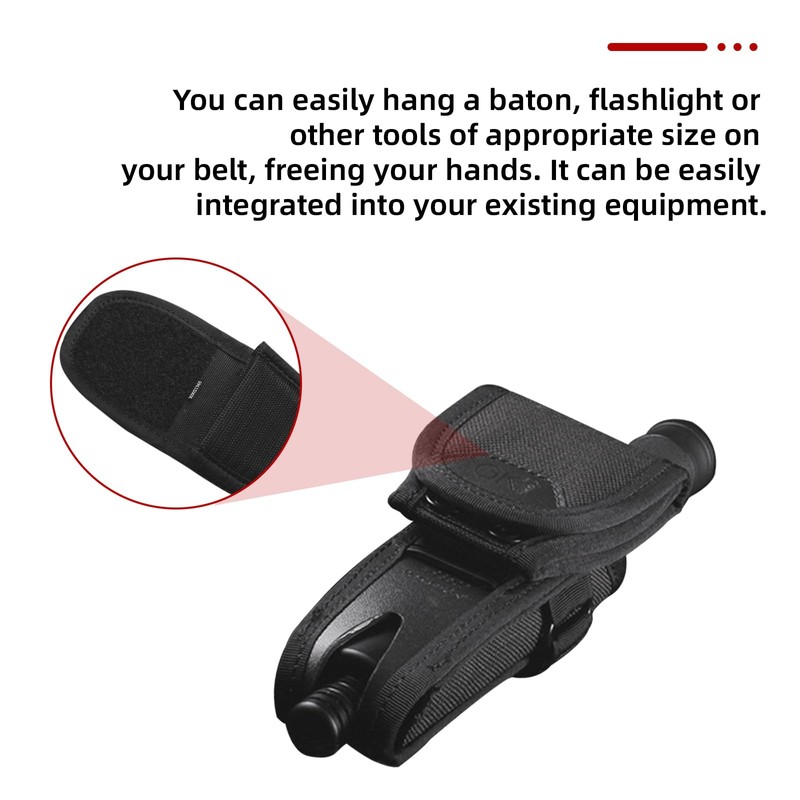 YHZNAGEM Baton Holder Tactical Quick Draw Stick Holster 360 Degree