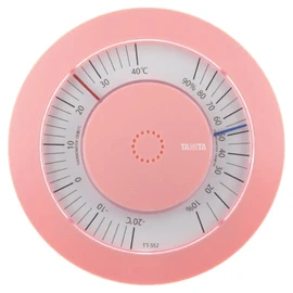 Tanita TT-552-NPK Analog Thermometer/Hygrometer N Pink