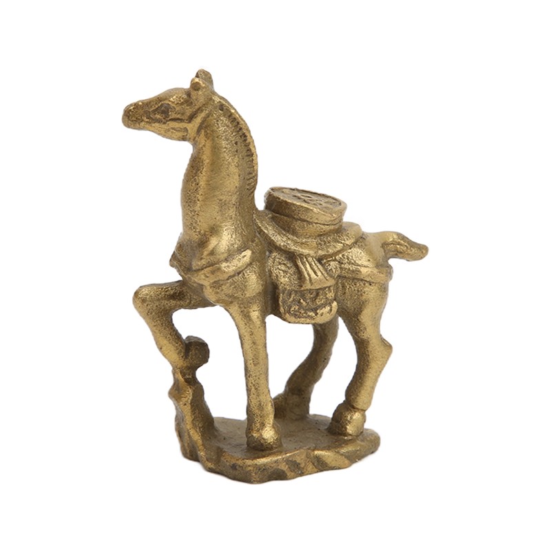 Copper Horse Ornaments Exquisite Durable Retro Craft Statue for Office