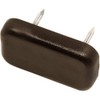 Adsamm 32 x Plastic Gliders with 2 Nails / Brown